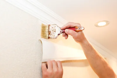 Pose de papier peint à Lannecaube — revêtements muraux et toiles de verre